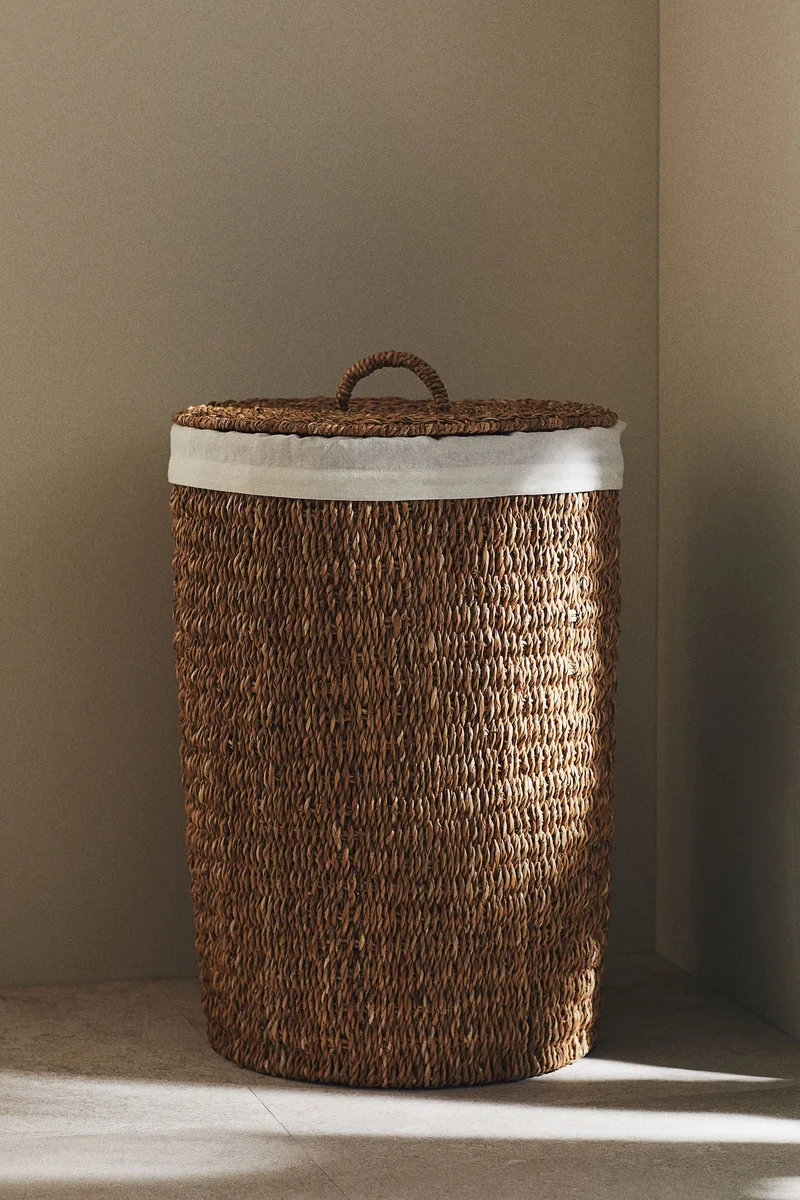 اتش اند ام سلة غسيل من أعشاب البحر بحجم كبير للغاية