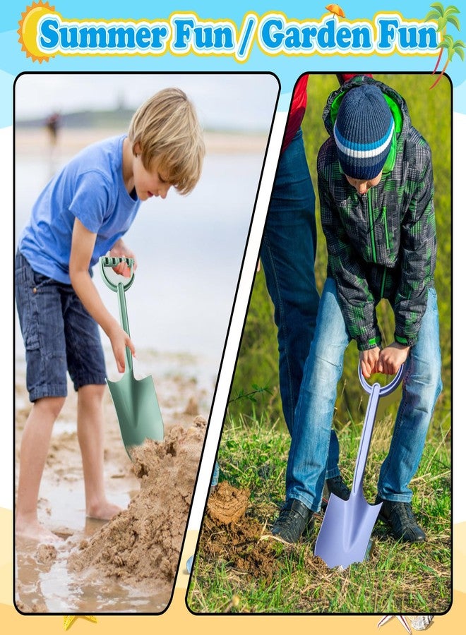 Anzmtosn 16 Inch Beach Toy Shovels, Sand Spade Shovel Toys for Kids Adults, Solid Sand Toy- Sandbox Kit,Outdoor, Snow Scoop, Planting Tools Gadget for Boys Girls, Digging, Gardening Travel 3 Pack - Image 2