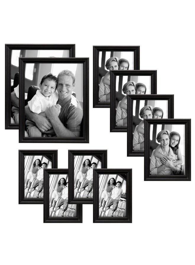 Mcs 10Pc Multi Pack Picture Frame Value Set - Two 8X10 In, Four 5X7 In, Four 4X6 In, Black (65508) - Image 2