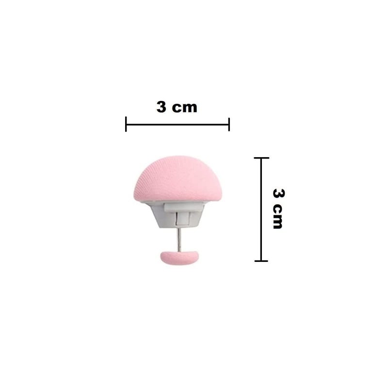 CEPLO CEPLO Cotton Mushroom Shape Duvet Clips NonSlip Comforter Quilt HolderOneKey Unlock for Bed SheetsMattress Covers Blankets Curtains and Socks Fixator for Secure Pink Pack of 12 - Image 2