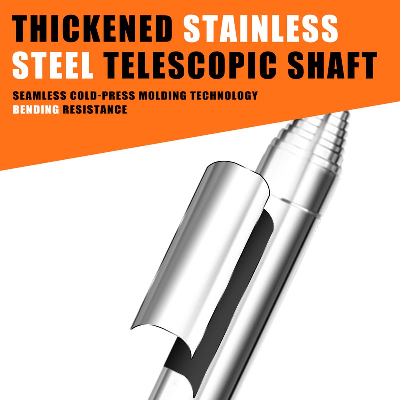 BIRDIEBLAST Golf Ball Retriever Telescopic for Water, 9Ft/12Ft/9.01Ft/16.3Ft/20Ft Stainless Steel Golf Ball Retriever, Professional Golf Ball Retriever - Image 4
