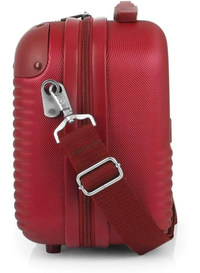 GABOL Gabol Balance Luggage ABS + PP Hardshell Clearance Luggage bag Hardside Lightweight Durable Carry On Suitcase Sets, Spinner Wheels, TSA Lock 20/24/28in (Red, Beauty Case)