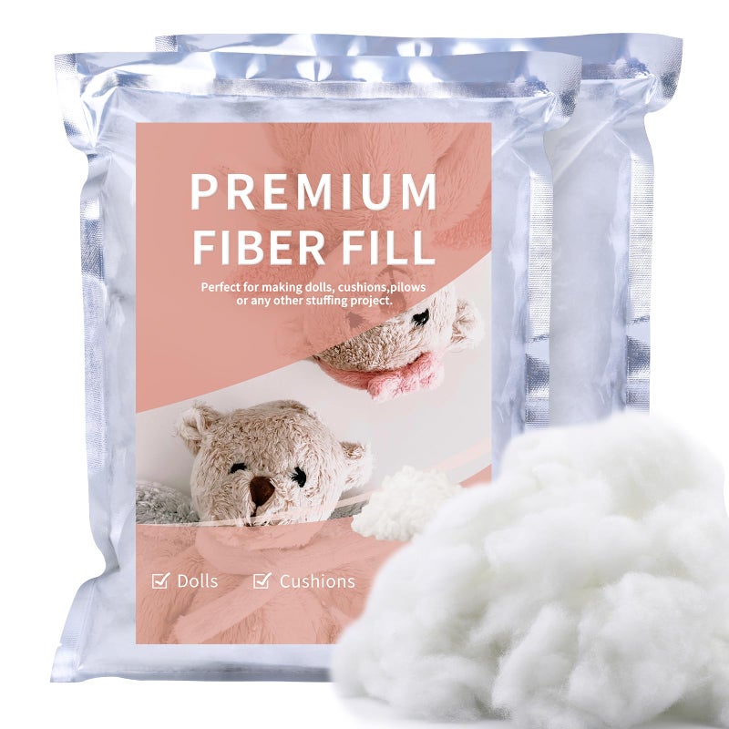 ZXIIXZ 123 أونصة حشو بولي حشو ألياف بوليستر فاخرة حشو للألعاب المحشوة مرونة عالية حشو بولي فايبر للحرف حشو للوسائد 350 جرام