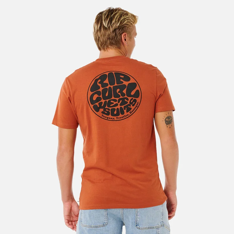 ريب كورل Wettie Passage Short Sleeve Icon Standard T-Shirt - Men