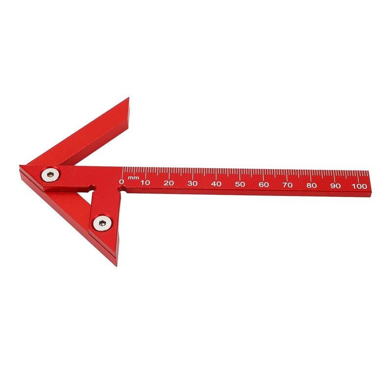 High Precision 105mm Aluminum Alloy Center Ruler with 45 90 Angles for Woodworking Scribing - Image 5
