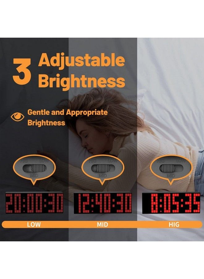 CHkosda - Digital Alarm Clock Led Clock With 2" Digital 7 Color Options Adjustable Brightness Countdown Clock With Remote Control Calendar And Temperature Display Desk Clock For Bedroom - Image 1