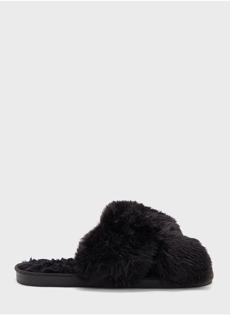 Ginger Crossover Fluffy Bedroom Slipper