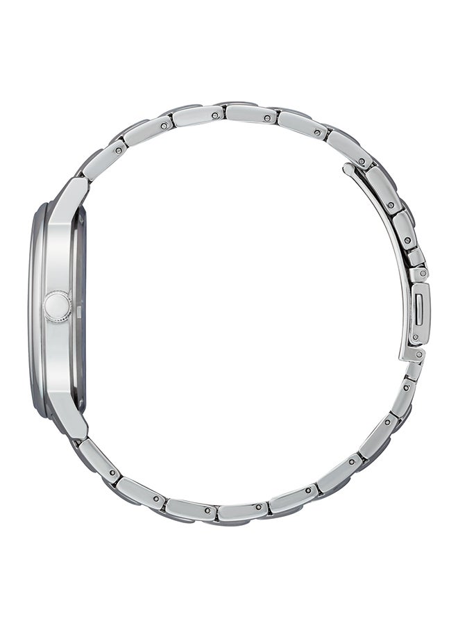 CITIZEN ساعة يد ستانلس ستيل بعقارب دائرية الشكل للرجال AW1670-82L - 41.4 ملم  - Image 3