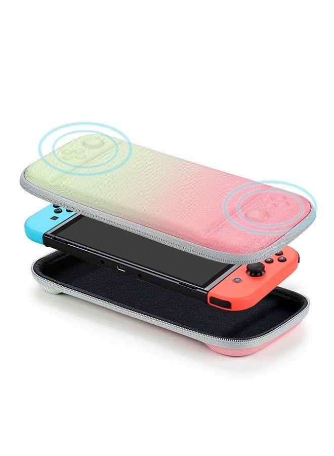 Carrying Case for Nintendo Switch OLED Model Slim Protective Sleeve with 10 Game Cartridges Travel Carry Case - Image 2