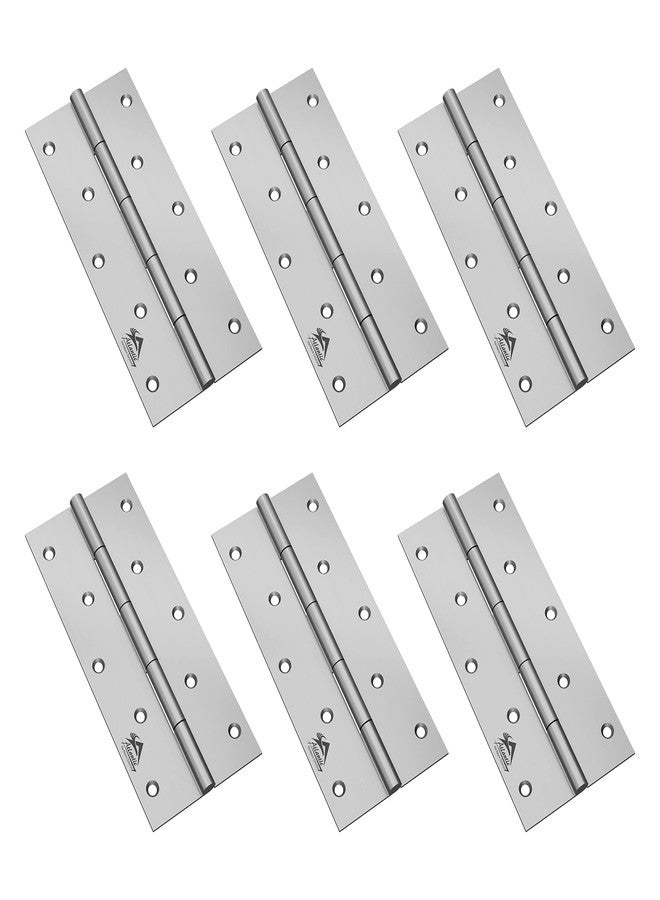 Atlantic Heavy Door Hinges 6 Inch x 12 Gauge/2.5 MM Thickness Home/Office/Hotel for Main Door/Bedroom/Kitchen/Bathroom Premium Stainless Steel Welded Head, Matt Finish, Pack of 6 Pcs - Image 1