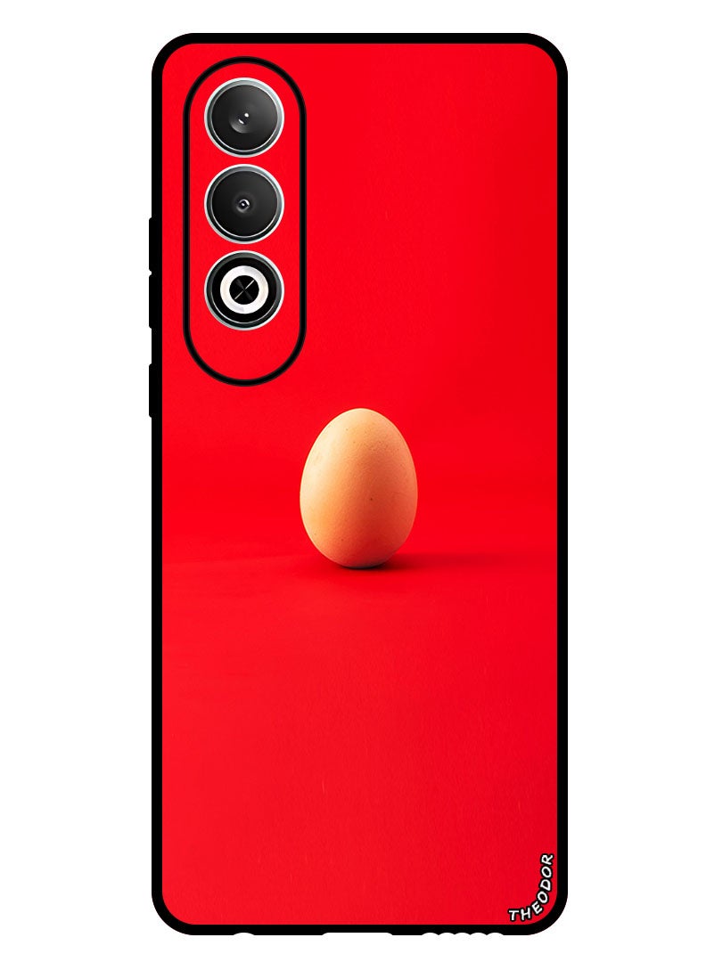 Theodor Protective Case Anti Scratch Shock Proof Bumper Cover For Oppo K12 egg_chicken_egg_red - Image 1