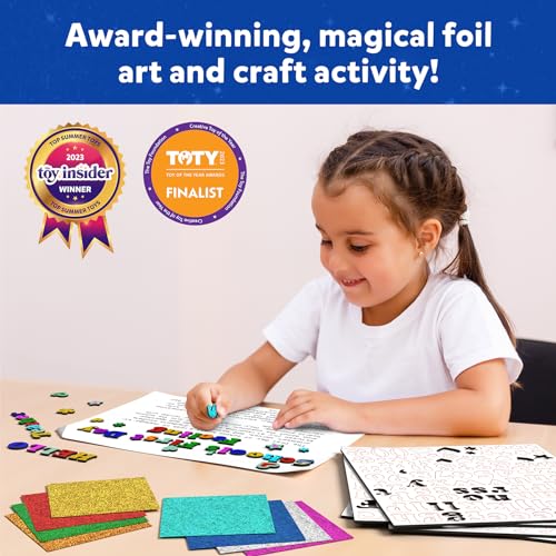 Skillmatics Foil Fun - Letter & Number Stickers, Mess-Free Art, Project Kits, DIY Colorful Creative Activity, Gifts for Ages 5, 6, 7, 8, 9, and Up - Image 4
