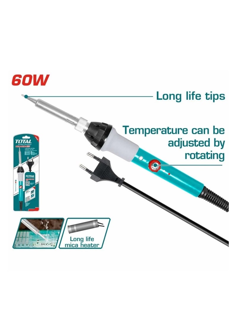 TOTAL 60W Electric Soldering Iron - Fast Heating, Adjustable Temperature, Precision Soldering - Image 2