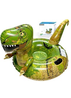 FindUWill Dinosaur Snow Tube, Finduwill 64.9 Inch Inflatable Snow Sled With Handles, Giant Trex Snow Tubes Sleds For Kids And Adults (Reinforced Doublelayers Bottom)  - Image 2