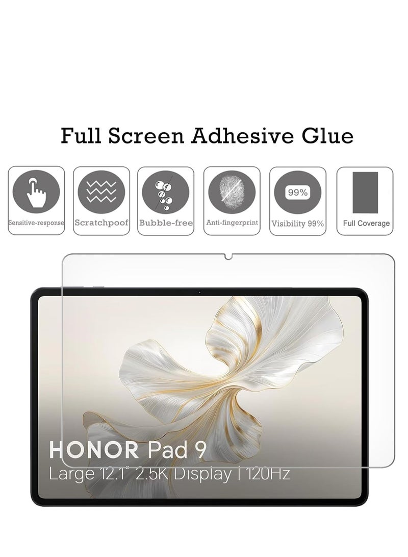 Tempered Glass Film for Honor Pad 9 (12.1 Inch) 2023 Tablet 9H Hardness HD Anti-Scratch Screen Protector for Honor Pad 9 - Image 1