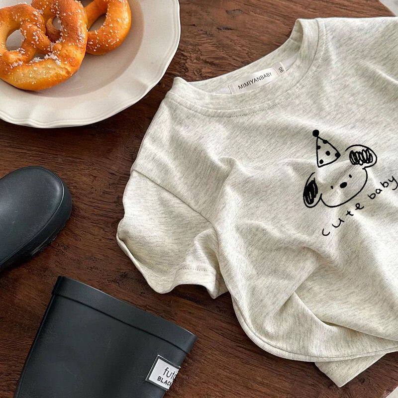 Children's Cartoon Print Short Sleeve T-Shirt - Image 3