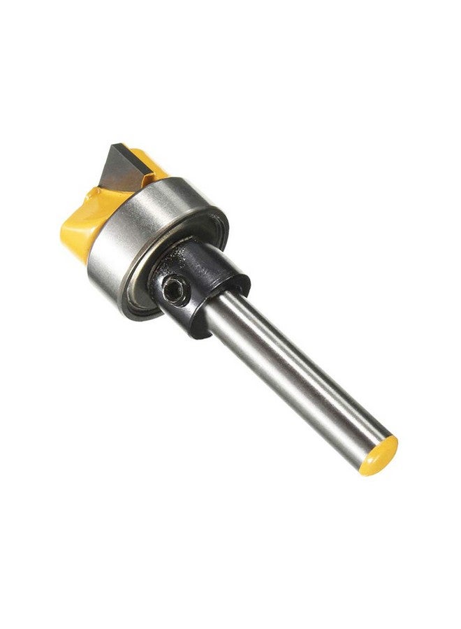 Yakamoz 1/4 Inch Shank Template Router Bit Bearing Flush Trim Hinge Mortising Plunge Router Cutter Woodworking Milling Tool