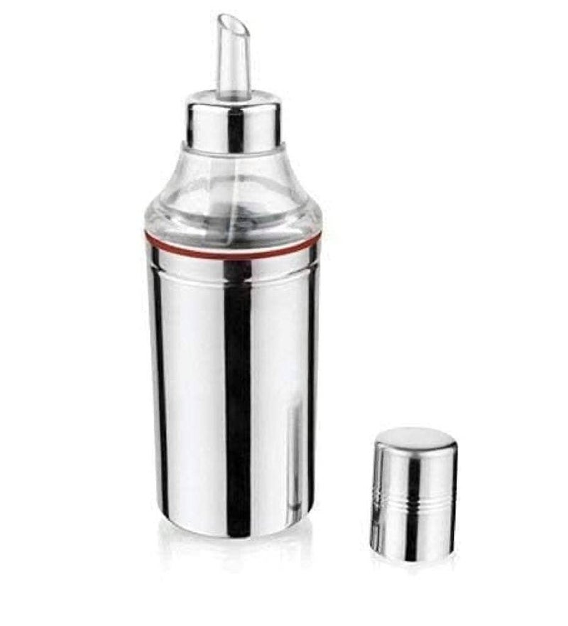 AUREUS Stainless Steel Nozzle Oil Dispenser 1 Litre Oil Container Oil Pot Oil Can Oil Bottle with Handle 1000 ml Each Silver 148 - Image 1
