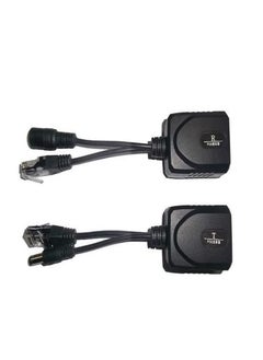 DC24-36V Input POE Power Transmitter + Power Transmission Up To 100 Meters DC Male Female IP Camera RJ45 Network Cable