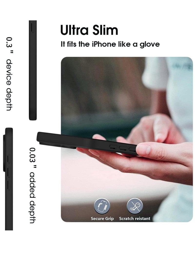 JAJEEK "iPhone 16 Ultra-Thin Matte Black Case – Upgraded with Camera Lens and Screen Protectors, Soft Touch, Shockproof Design" - Image 4