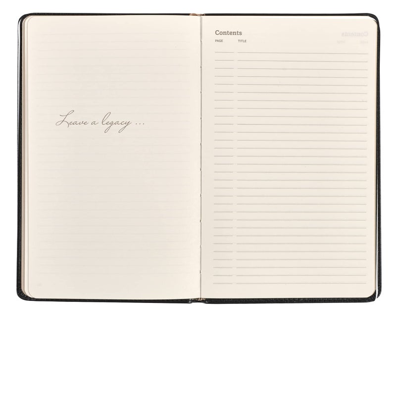 Leatherpress Classic Leather Notebook Writing Journal, Softcover, Narrow Ruled, Table of Contents and Numbered Pages - Image 3