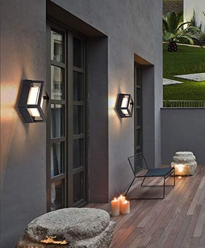CITRA LED Outdoor Wall Gate Lamp Modern Up and Down Wall Light Square 5 Watts 3000k Waterproof Acrylic Wall Light - Grey - Image 4
