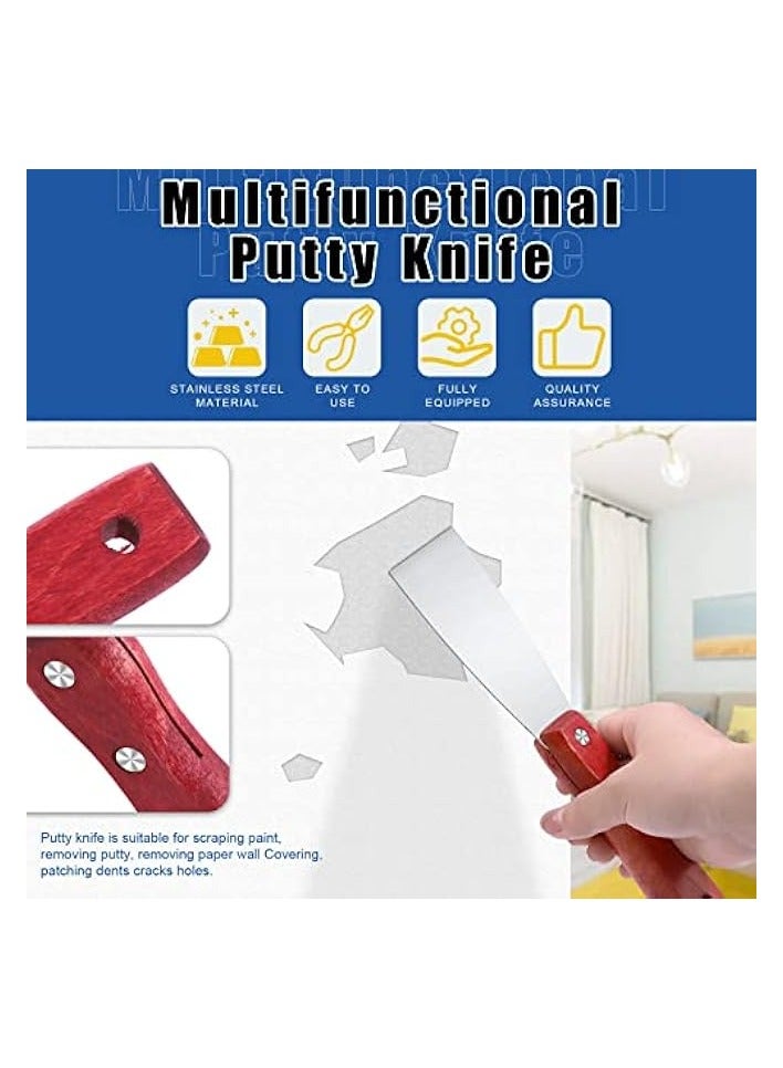 بروماس مجموعة أدوات تنعيم ورق الحائط مكونة من 9 قطع تتضمن 3 قطع أسطوانة مسطحة، قطعتين ممسحة تنعيم، قطعة واحدة من فرشاة الطلاء، قطعة واحدة سكين المعجون وقطعة واحدة سكين حرفية مع شفرات 9 مم لتطبيق الورق اللاصق - Image 3