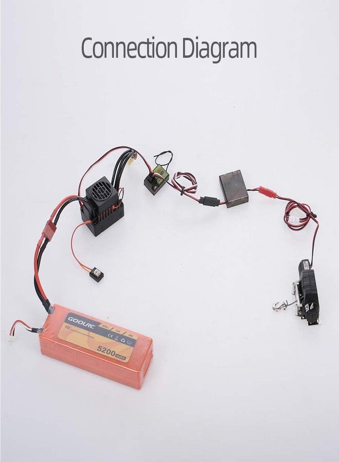 جوليرك جهاز تحكم عن بعد لاسلكي من GoolRC مع جهاز استقبال بديل لسيارة Traxxas Axial Tamiya RC4WD HPI Redcat RC Crawler بمقياس 1/10 - Image 3