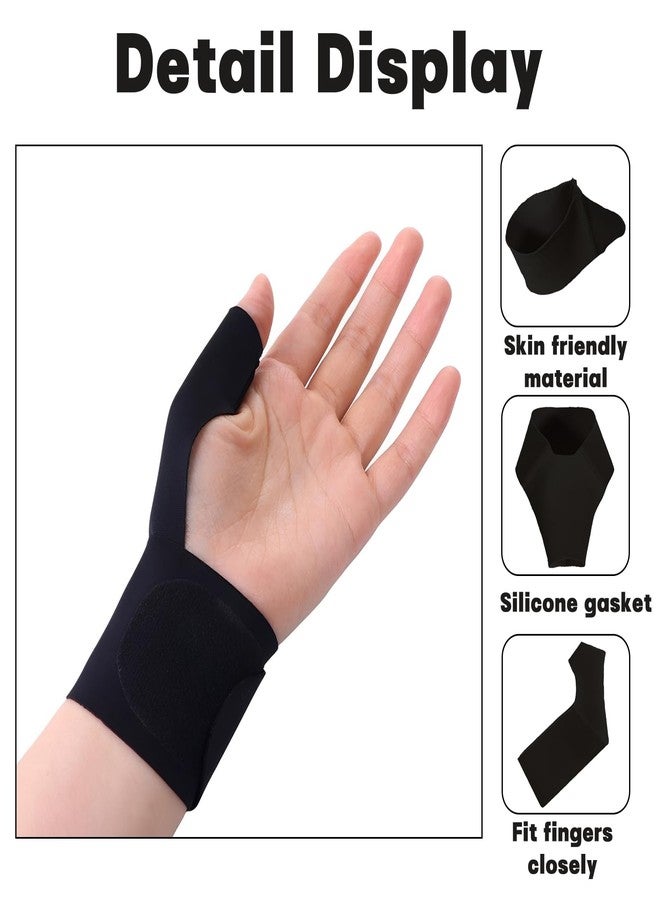 OXYGLOBE 2 Pcs Thumb Sucking Stop Solution, Both Hands Thumb Guard for Thumb Sucking Black Thumb Support Suitable Sports Activities Gaming or Computer Use Occupational Use - Image 3