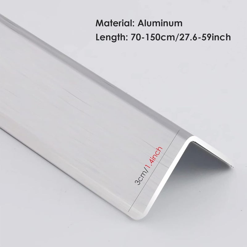 Aluminum Wall Corner Guards/Corner Shield for Home Office, Self Adhesive Edge Protector Strip/Edge Safety Bumpers, with 89-Degree Angle, Easy to Insta,Color 5-Length 70cm/27.6in - Image 3