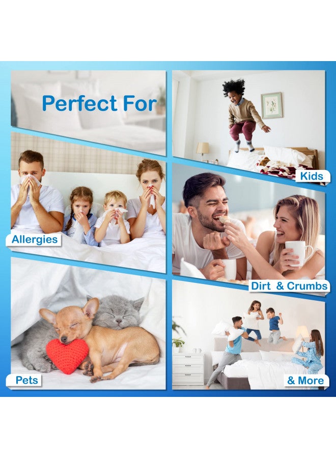 AllerSoft National Allergy Premium 100% Cotton Zippered Mattress Protector - Twin XL Size (39" x 80") - 9-inch Deep - White - Breathable 300 Thread Count Hypoallergenic Cover - Advanced Encasement  - Image 4