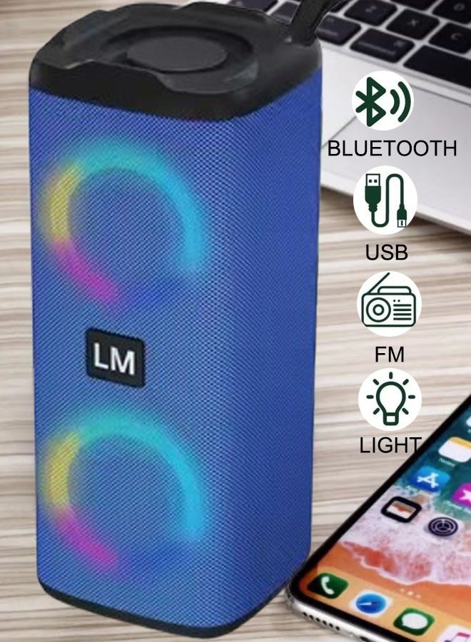 Portable Bluetooth Speakers Wireless Speaker With 4 ω 5w+5w Loud Stereo Sound Outdoor Speaker With Bluetooth 5.0 Deep Bass Rgb Lights 3-4h Playtime For Home Party Portable Audio And Video  - Image 1