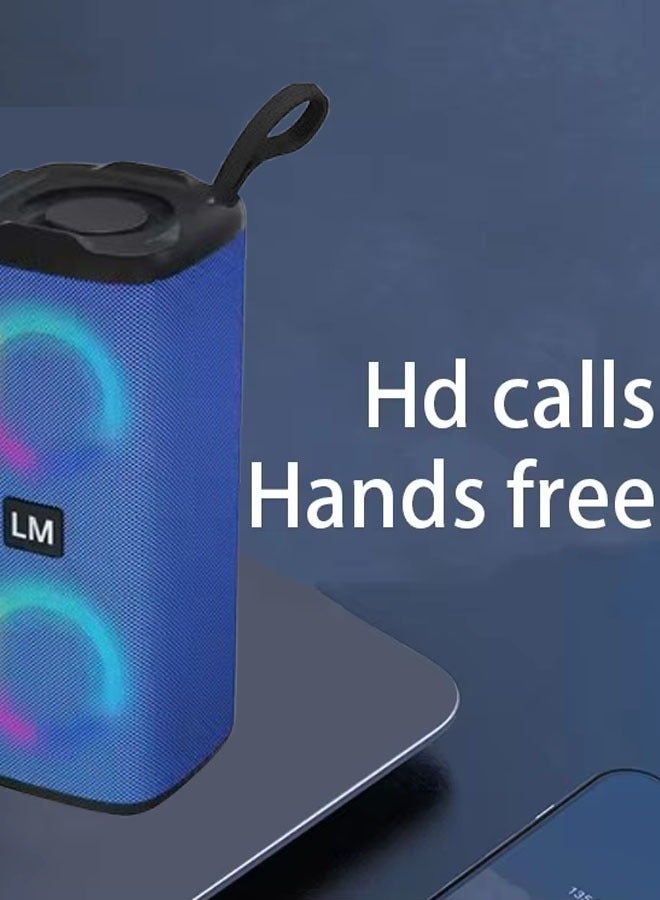 Portable Bluetooth Speakers Wireless Speaker With 4 ω 5w+5w Loud Stereo Sound Outdoor Speaker With Bluetooth 5.0 Deep Bass Rgb Lights 3-4h Playtime For Home Party Portable Audio And Video  - Image 3