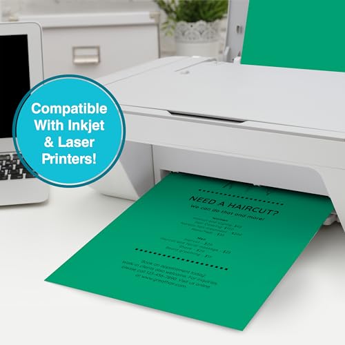 PrintWorks Bright Cardstock 8.5" x 11" - 50 Sheets - 5 Assorted Primary Colors - Ideal for School & Craft Projects - 65 lb/176 gsm - Made in the USA - FSC® Certified (00682) - Image 5