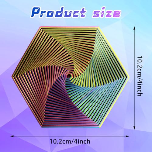 rytopt Fractal Fidget Hexagon Kinetic Desk Spinning Cube Fidget Used for Anxiety Disorder ADHD Perfect for Stress Anxiety 3D Printed Fidget - Image 5