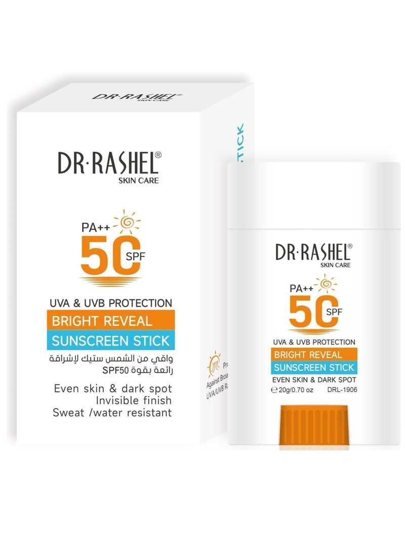 Rashell Cosmetics Bright Reveal Sun Screen Stick SPF 50 PA++ 