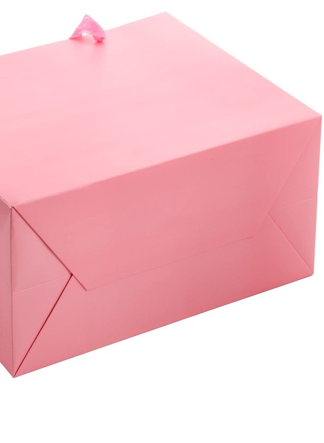 Lyellfe 30 Pack Pink Gift Bags, Heavy Duty Kraft Paper Bag with Handle Bulk, Recycled Water-proof Shopping Bags, Assoorted Merchandise Retail Bags for Birthday, Wedding, Party, S, M, L - Image 5