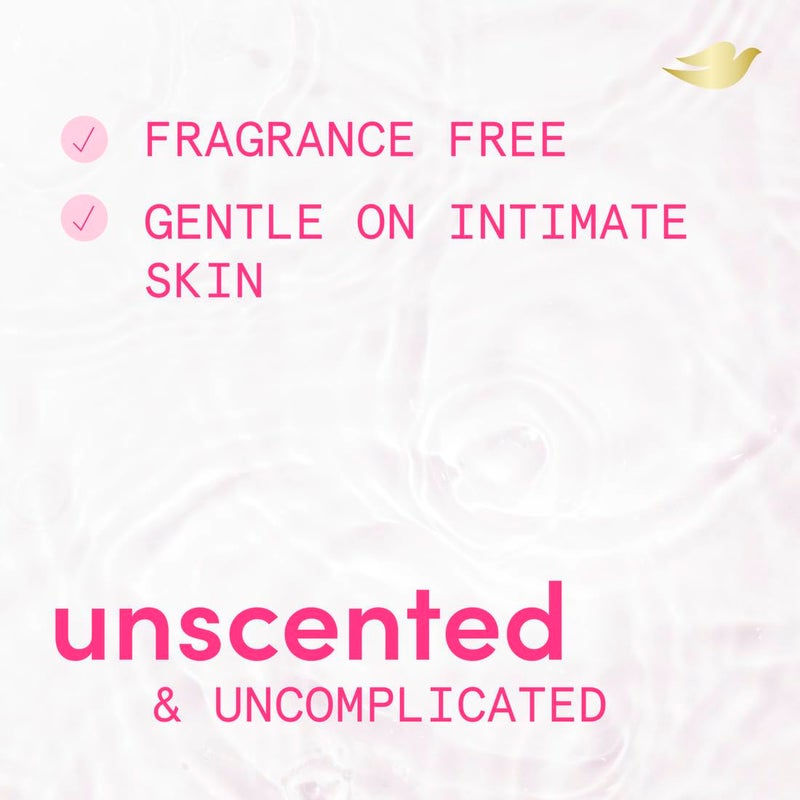 Dove Whole Body & Intimate Wash for Women - Gynecologist Tested Unscented Feminine Wash For Sensitive Skin, 8 oz - Image 4