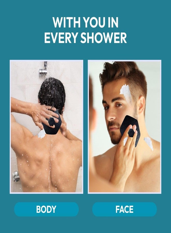 MildCares Silicone Body Scrubber for Men & Women | Deep Cleansing & Gentle Exfoliation | Soft Silicone Bristles for Smooth Skin | Boosts Lather, Removes Dirt & Dead Cells | Ergonomic No-Slip Handle for Comfortable Grip | Durable & Hygienic Bath Brush (Black) - Image 3