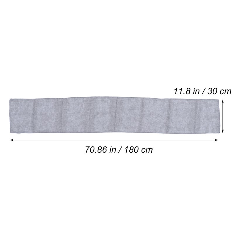 Table Runner Burlap Natural Jute Imitated Linen Rustic Decor Wedding Table Decoration Accessories Party Tablecloth (Gray) - Image 2
