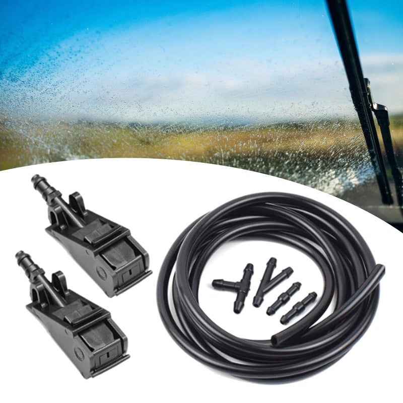 Windshield Washer Nozzle Precise Spray Angle Fits B5 6RD955985 6E0955985A 6E0955985B - Image 3