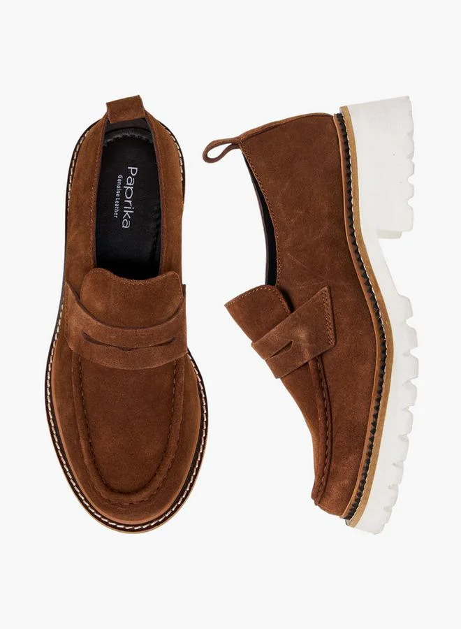 Women Slip-On Leather Loafers