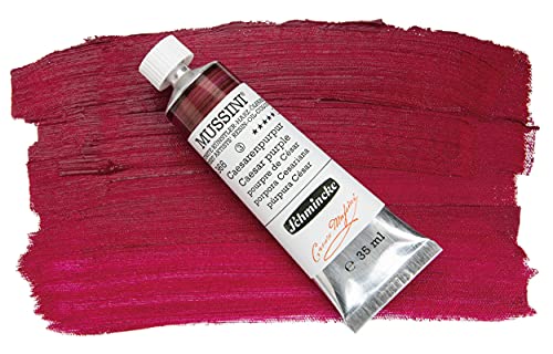 Schmincke - MUSSINI® Finest Resin Oil Colors Premium Wooden Box Oil Painting, 10 x 35 ml Set, 70 213 097, Walnut Tinted, White 150 ml - Image 3