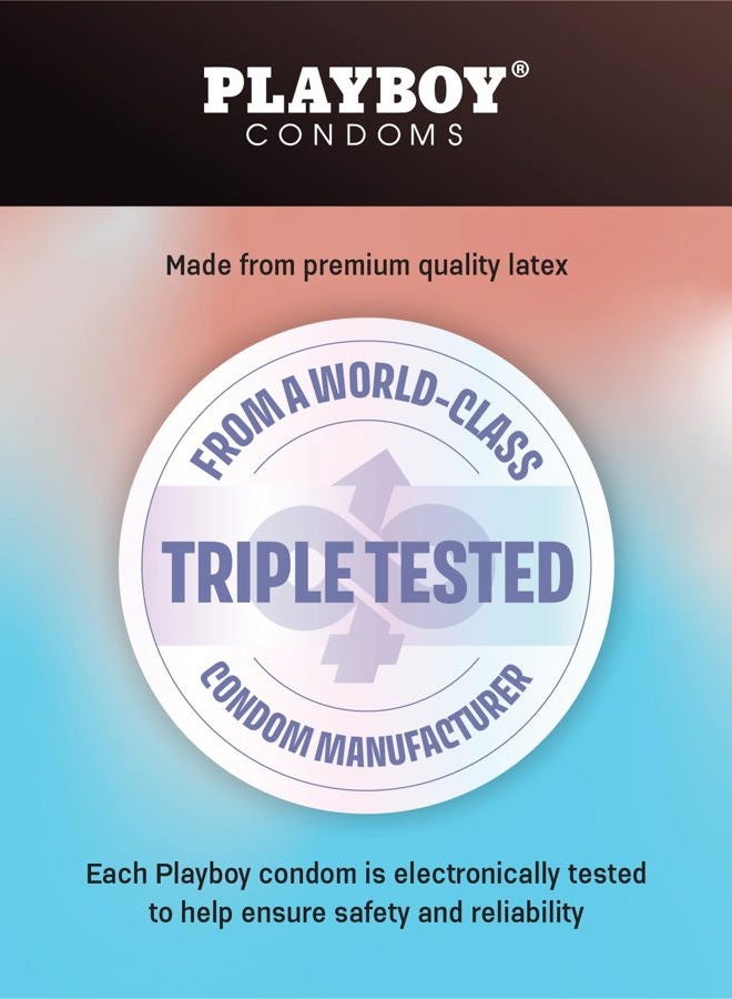 PLAYBOY Condoms Ultra Light XL, Extra Large Natural Feel Premium Lubricated Condoms - 12 Count - Image 4