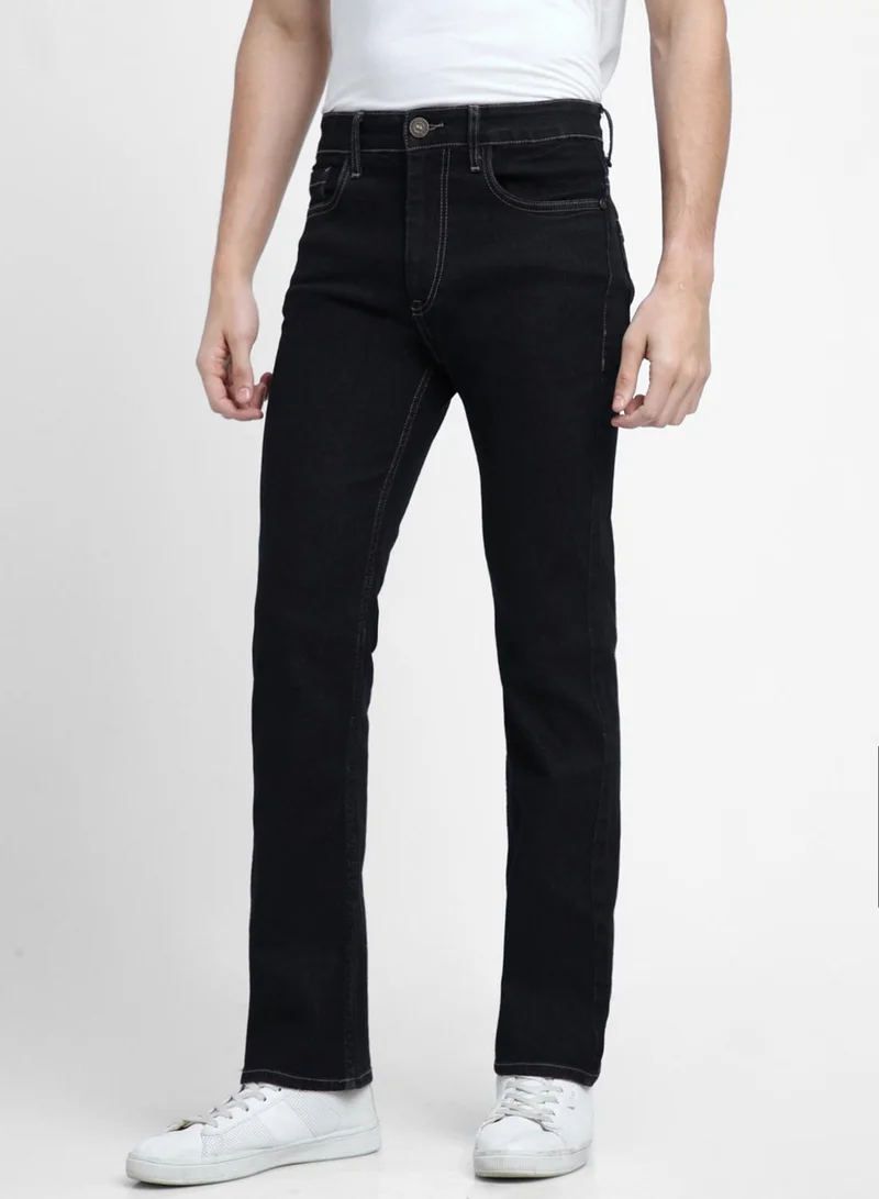 Dennis Lingo  Bootcut Indigo Men's Jeans with Button & Zip Closure (Cotton Poly Stretch) for Men | Best Price UAE