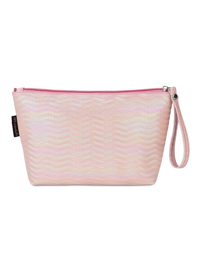 NFI essentials PU Makeup Pouches Stylish Pouch for Makeup Accessories Cosmetic Pouches for Women Toiletry Bag for Girls Make up Pouch for Women Storage Cosmetic Pouches Multifunctional Cosmetic Bag - Image 1