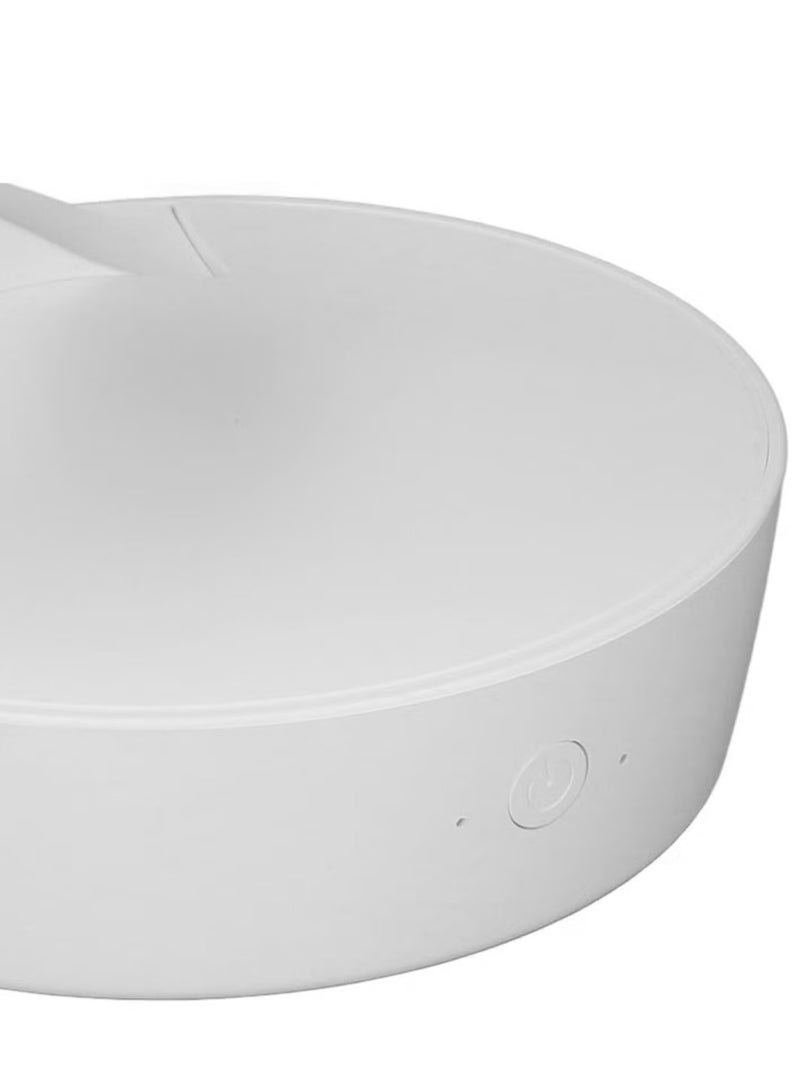 TIGER مصباح جانبي حديث بتصميم حلزوني مع كرة LED عائمة ثلاثية الأبعاد مبتكرة، ضوء ليلي أنيق لغرفة النوم أو غرفة المعيشة أو المكتب، تصميم رمادي أنيق، مثالي لديكور المنزل والاسترخاء، مصباح طاولة LED موفر للطاقة وجذاب - Image 2