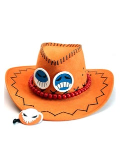 Mida Ace Luffy Hat Anime Luffy Design Single Hat Japanese Cartoon Pattern Sun Protection Party Hat for Boys Girls  - Image 5