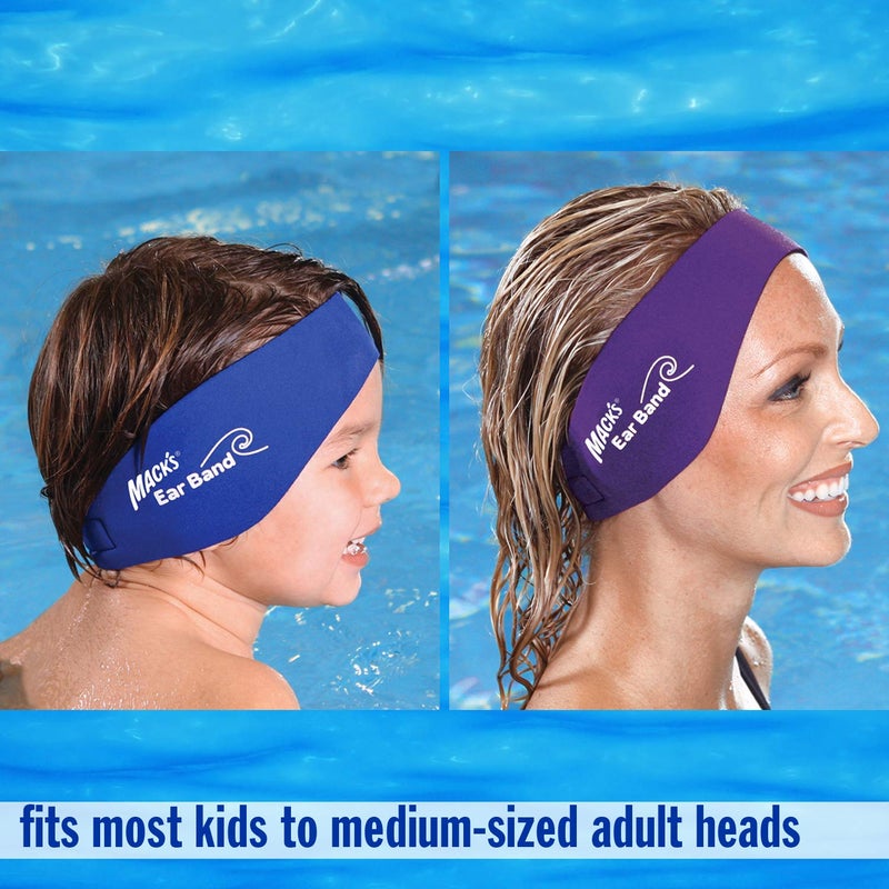 Mack's Mack’s Swimming Headband – Best Swimmer’s Headband – Doctor Recommended to Keep Water Out and Hold Ear Plugs in - Official Swimming Ear Band of USA Swimming - Image 4