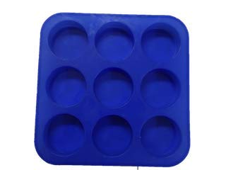 Purenso Select - Silicone 9 Cavities Cylinder Round Mould/Mold for Making Soap (PUR1015-03) - Image 3